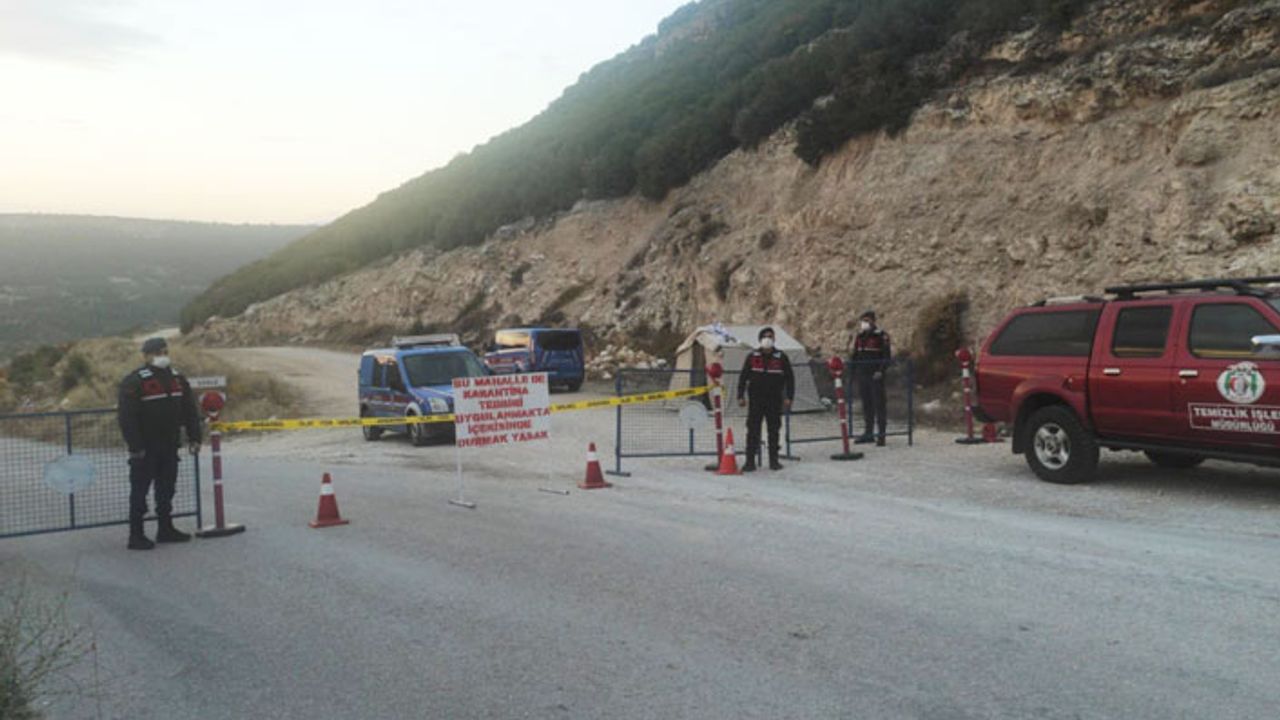 Aydın'da bir mahalle karantinaya alındı