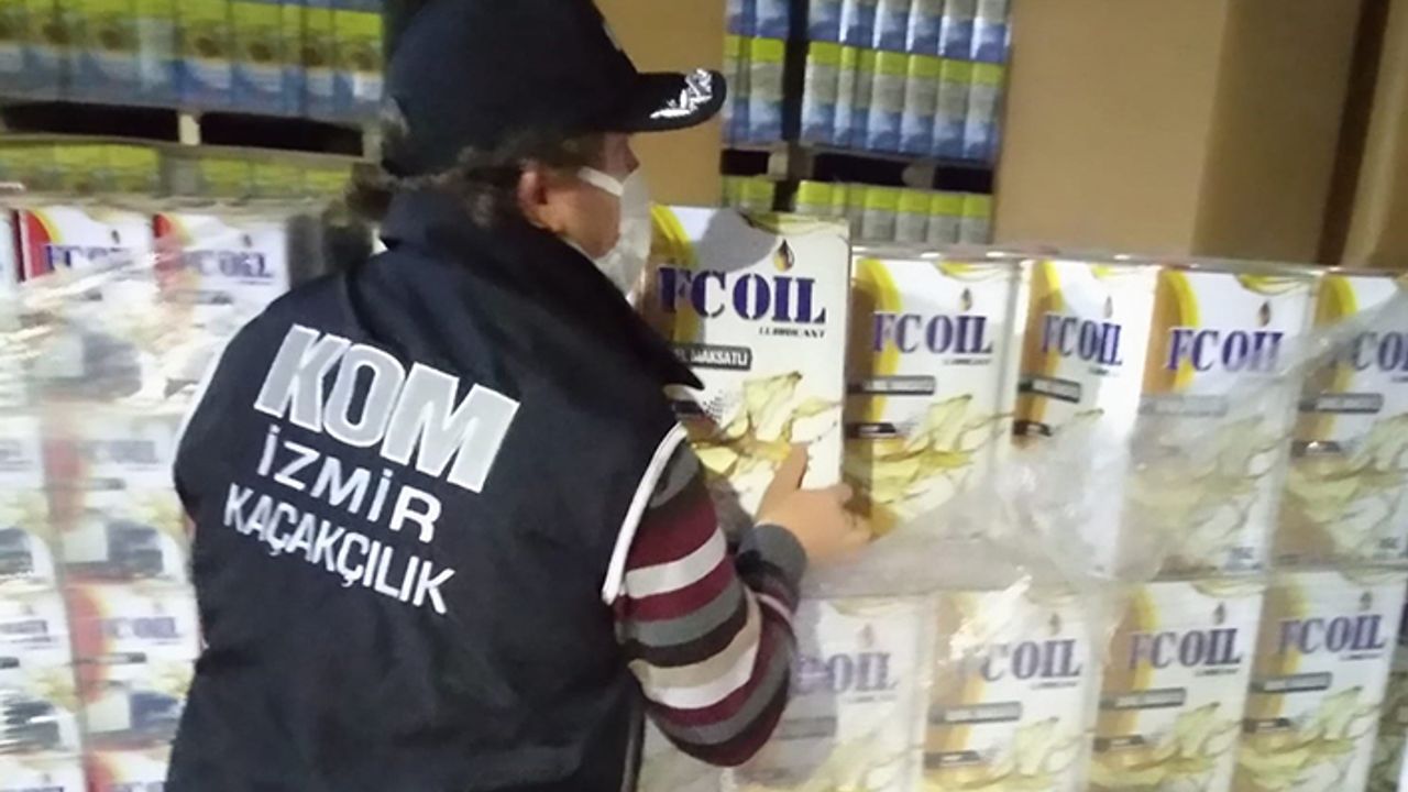 İzmir'de kaçak akaryakıt deposuna baskın