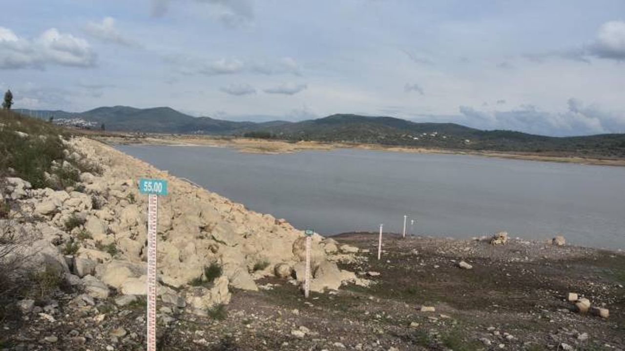 Bodrum'un en önemli barajı alarm veriyor