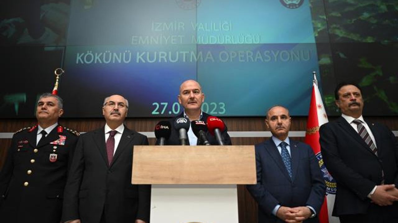 İzmir'de 'Kökünü Kurutma Operasyonu'nda 202 kişi gözaltına alındı