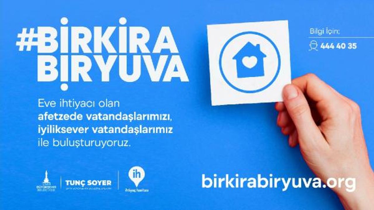 Dayanışma İzmir'den yeşeriyor: Bir Kira Bir Yuva!