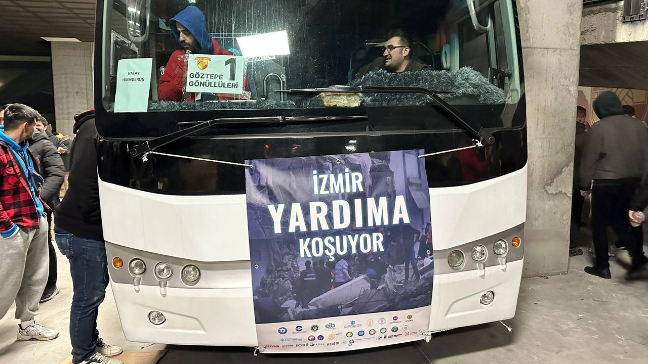 Göztepe taraftarları depremzedeleri İzmir'e getirecek