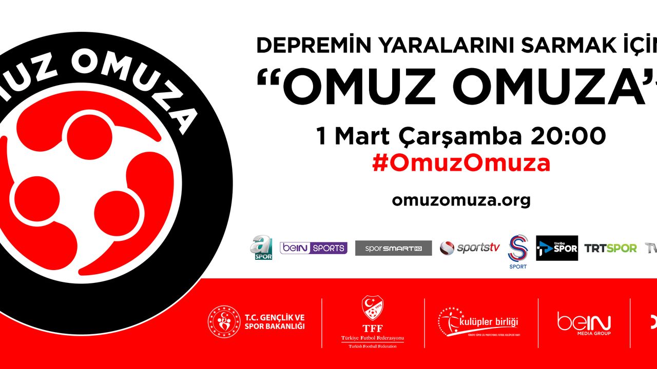 Futbol ailesi depremzedeler için 'Omuz Omuza'