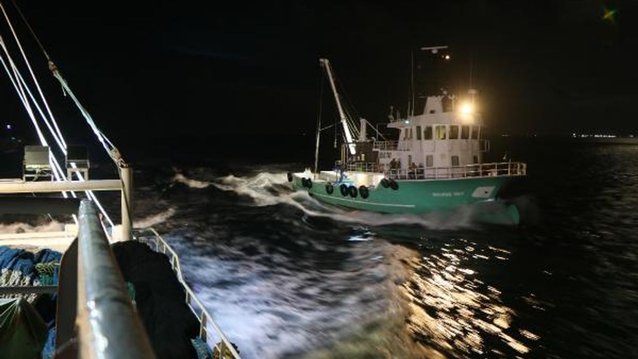 Samsunlu balıkçılar, törenin ardından denize açıldı