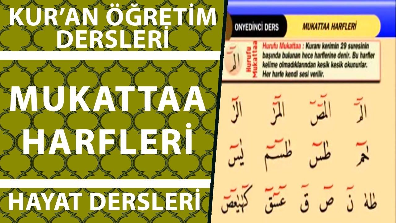 Hurufu Mukatta Harfleri Ne Anlama Gelir? Hurufu Mukatta Harfleri Kaç ...