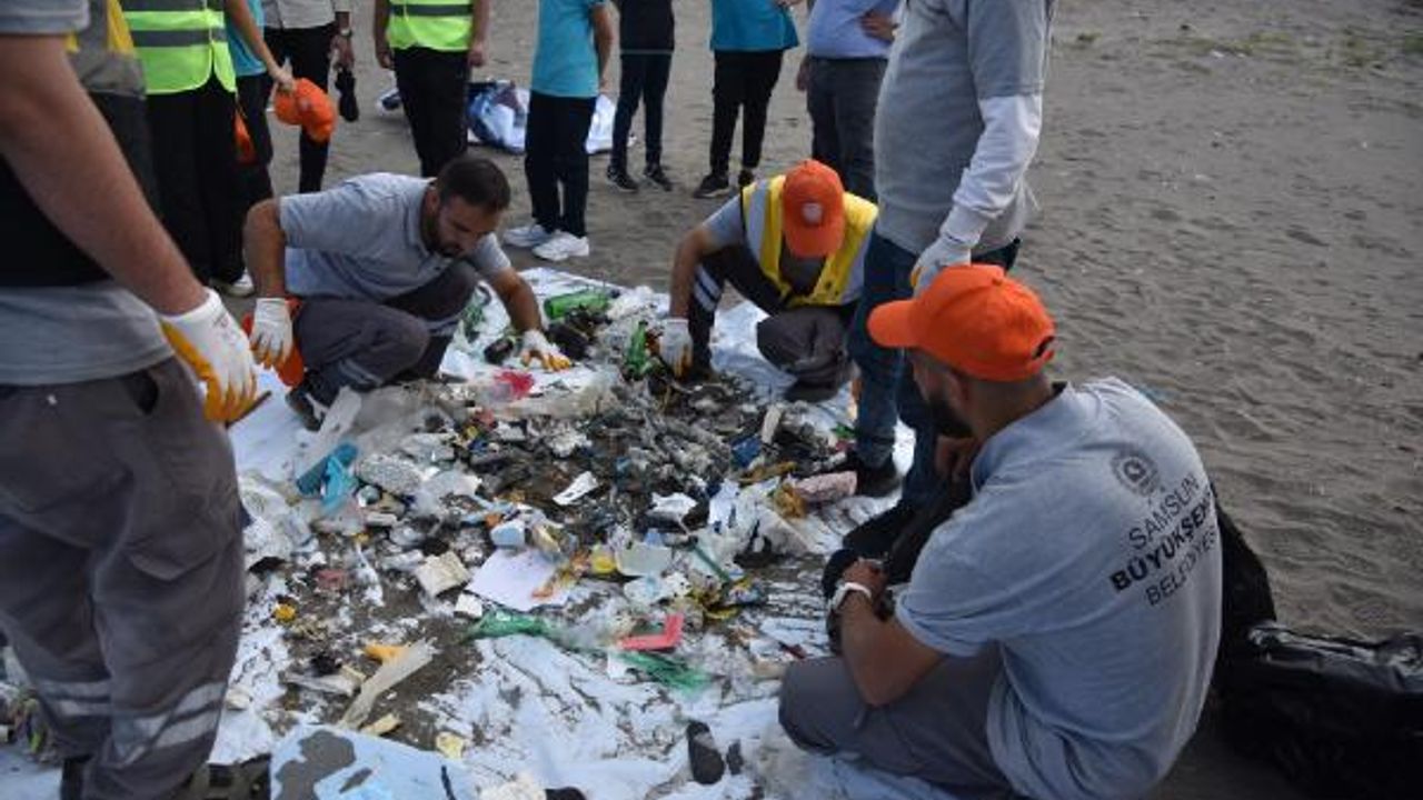 Samsun'da sahilde en fazla plastik atık toplandı