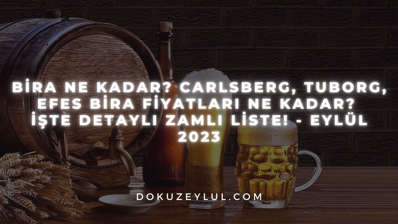 Bira ne kadar? Carlsberg, Tuborg, Efes bira fiyatları ne kadar? İşte detaylı zamlı liste! - Eylül 2023