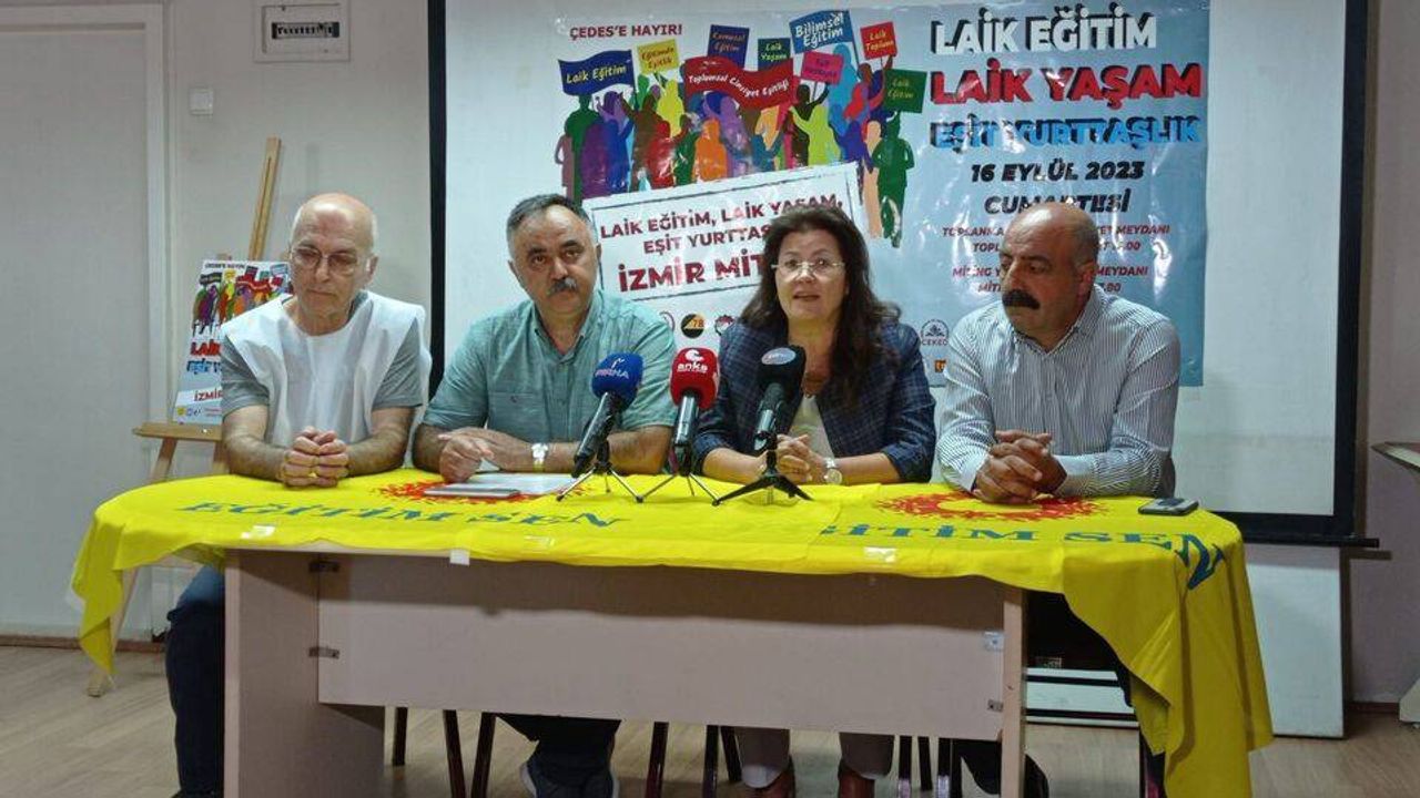 İzmir'de binler ÇEDES'e karşı laik eğitim için yürüyecek