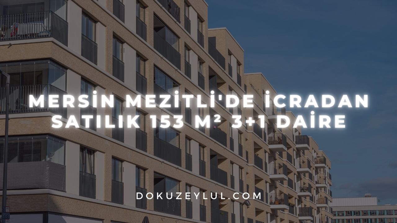 Mersin Mezitli'de icradan satılık 153 m² 3+1 daire