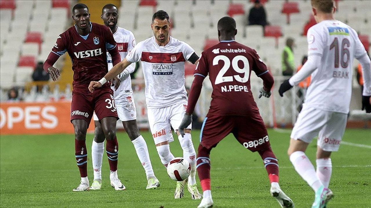 Sivas'ta heyecan dolu maç: Sivasspor 3-3 Trabzonspor
