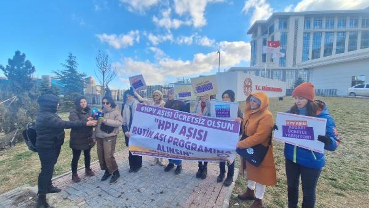 Ankara'da 'HPV aşısı' için basın açıklaması