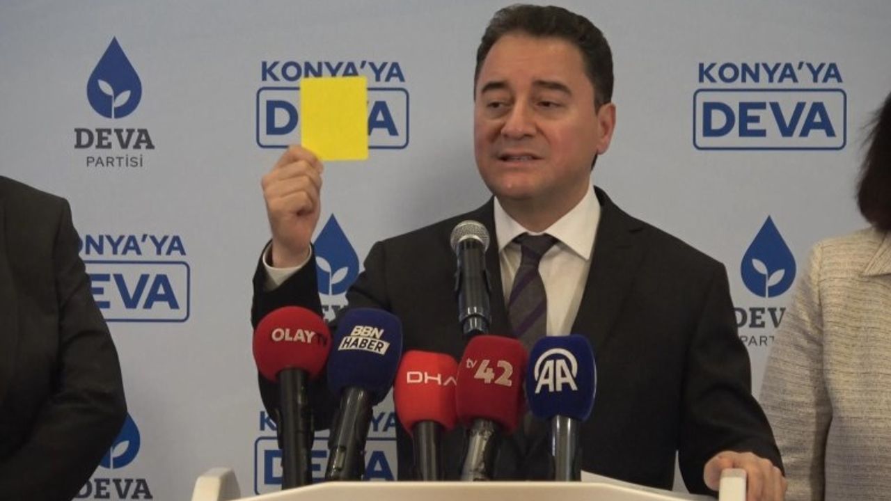 DEVA Lideri Ali Babacan, Yerel Seçimde Hükümete Sarı Kart Gösterdi