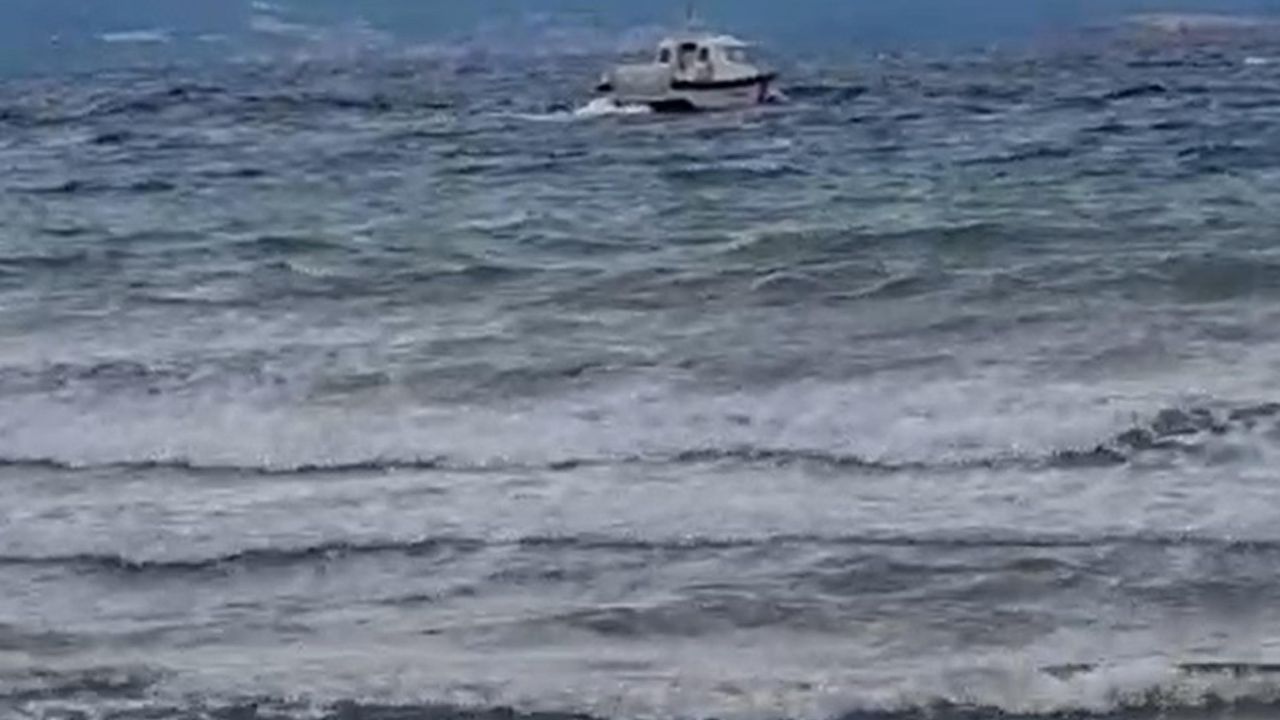 Çanakkale açıklarında tekne battı