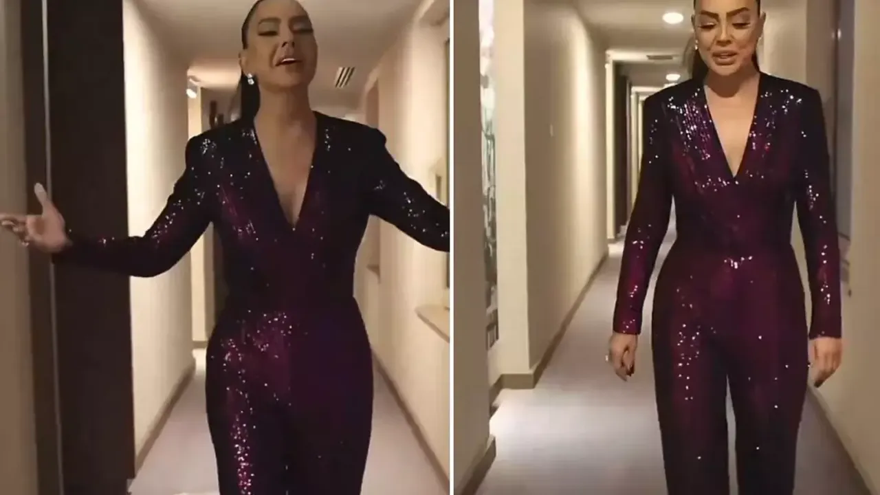 Ebru Gündeş’in sahne öncesi provası olay oldu