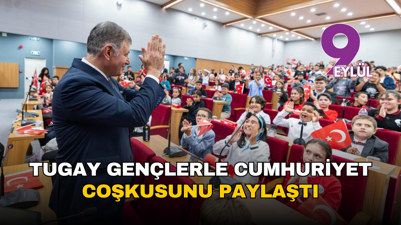 Başkan Tugay gençlerle Cumhuriyet coşkusunu paylaştı