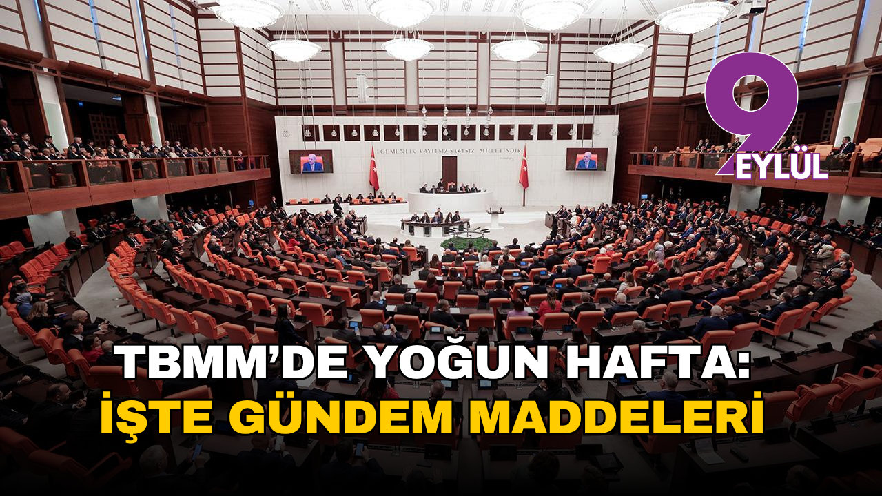 TBMM'de yoğun hafta: İşte gündem maddeleri