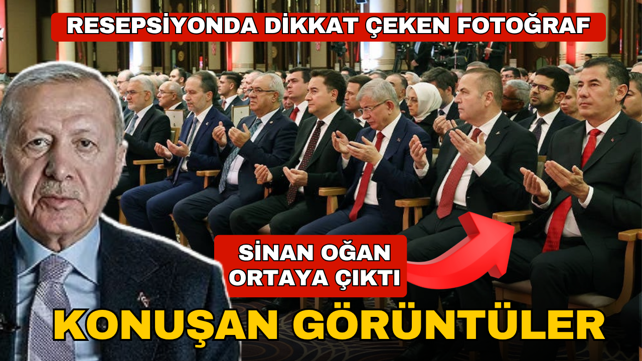 Resepsiyonda dikkat çeken fotoğraf: Sinan Oğan ortaya çıktı