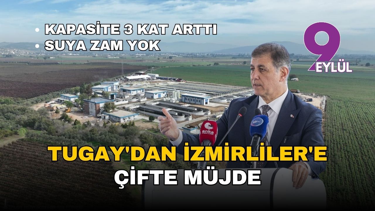 Tugay'dan İzmirliler'e çifte müjde: Suya zam yok, dev tesisin kapasitesi üç kat arttı