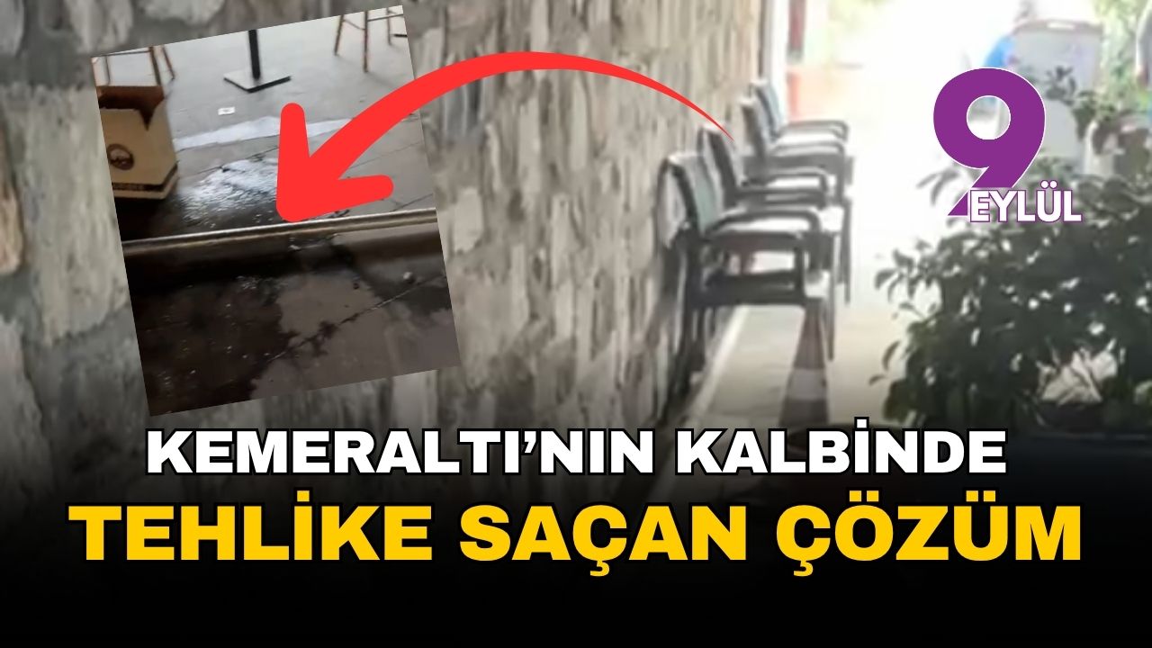 İzmir Konak Kemeraltı'nın kalbinde tehlike saçan çözüm: Dokuz aylık su sızıntısı çileye dönüştü