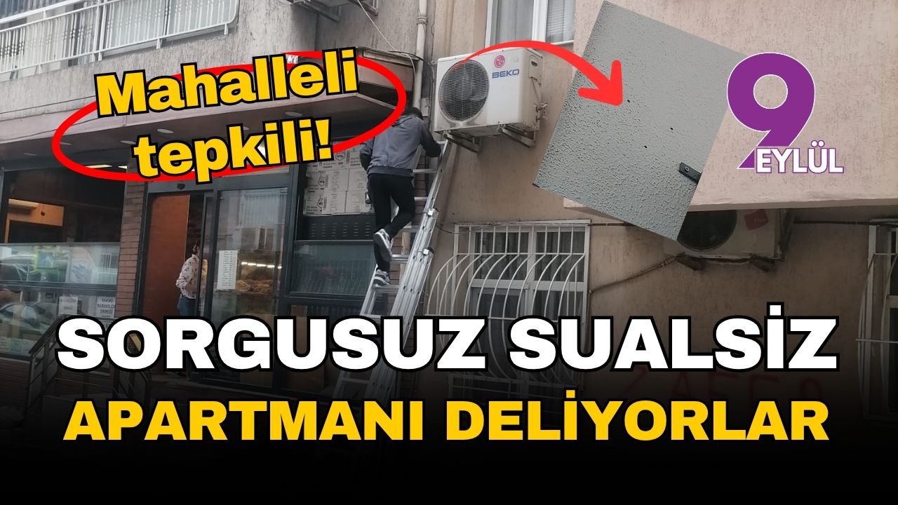 İzmir Güzelyalı'da deprem korkusu: Apartmanları deliyorlar