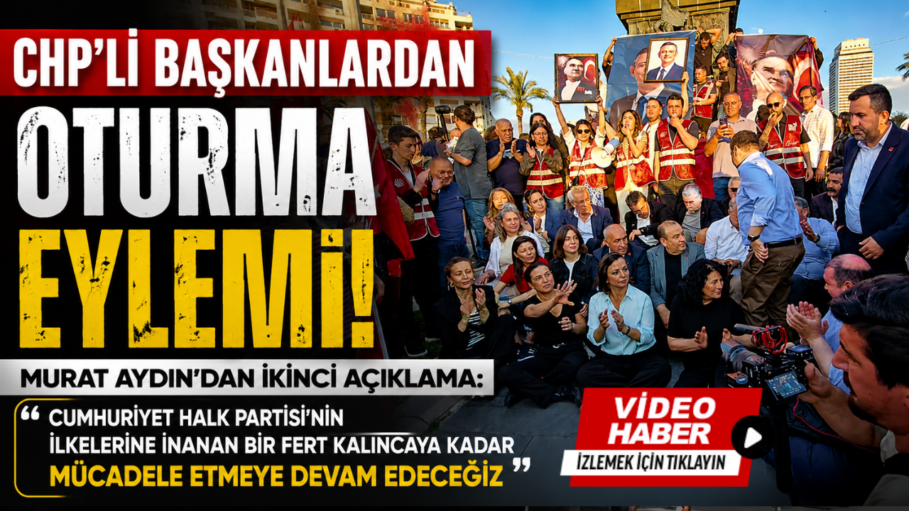 CHP’li başkanlardan oturma eylemi: “Bu mücadele sürecek”