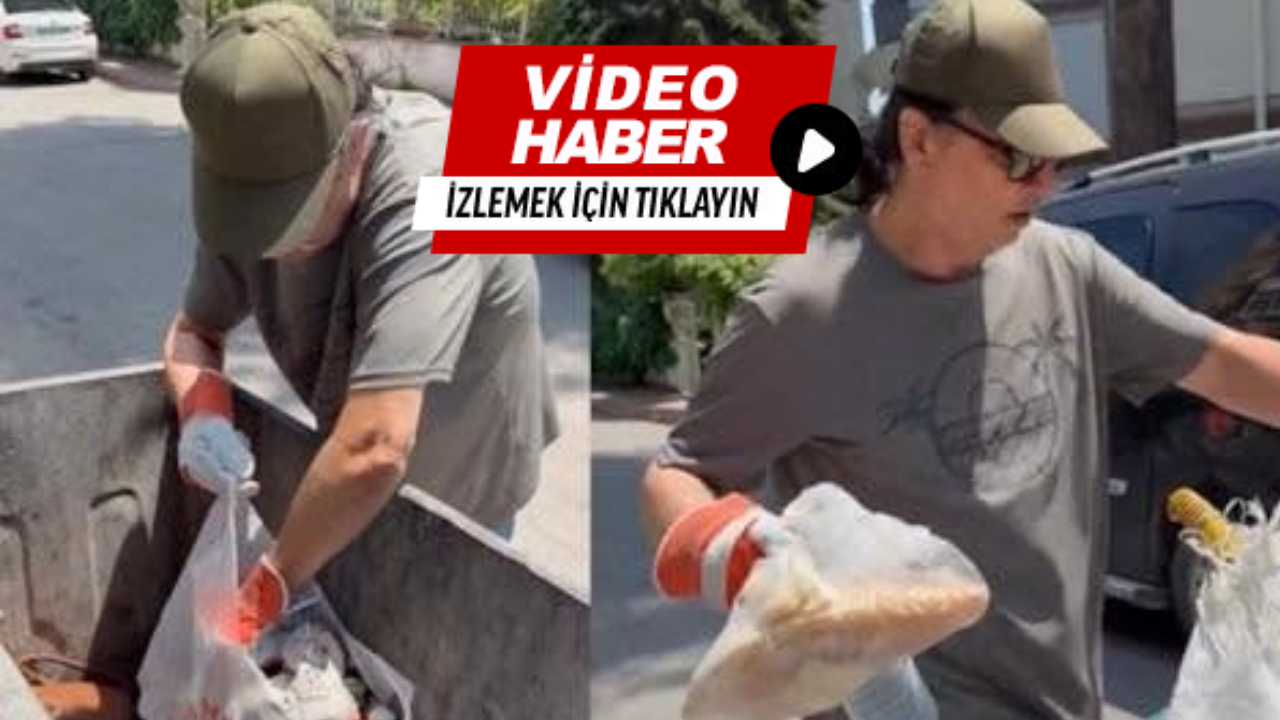 Şarkıcı Çelik çöp toplarken görüntülendi