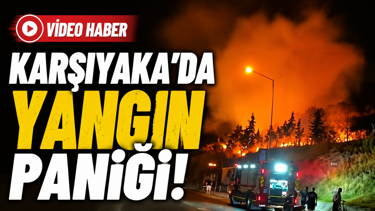 Karşıyaka’da gece yarısı yangın paniği