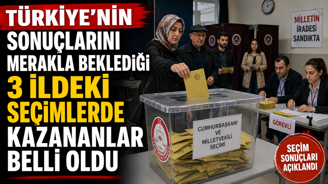 Türkiye'nin sonucu merakla beklediği seçimlerde 3 ildeki seç