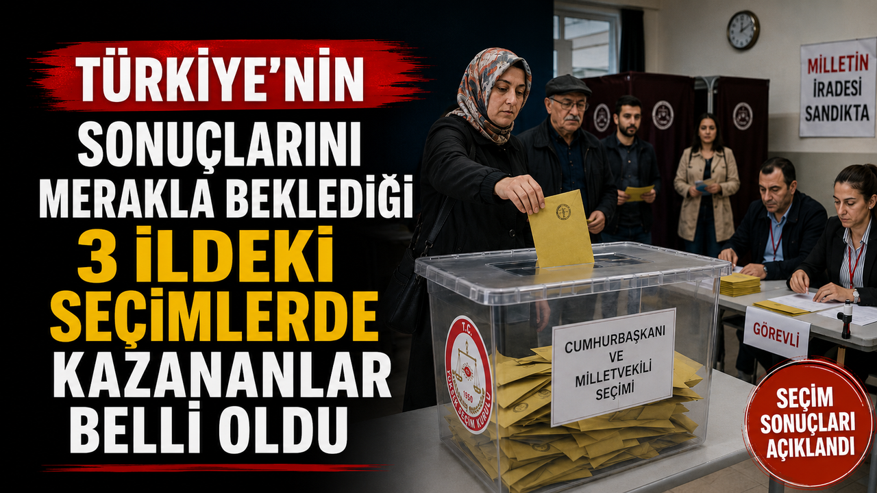 Türkiye'nin sonucu merakla beklediği 3 ildeki seçimlerde kaz