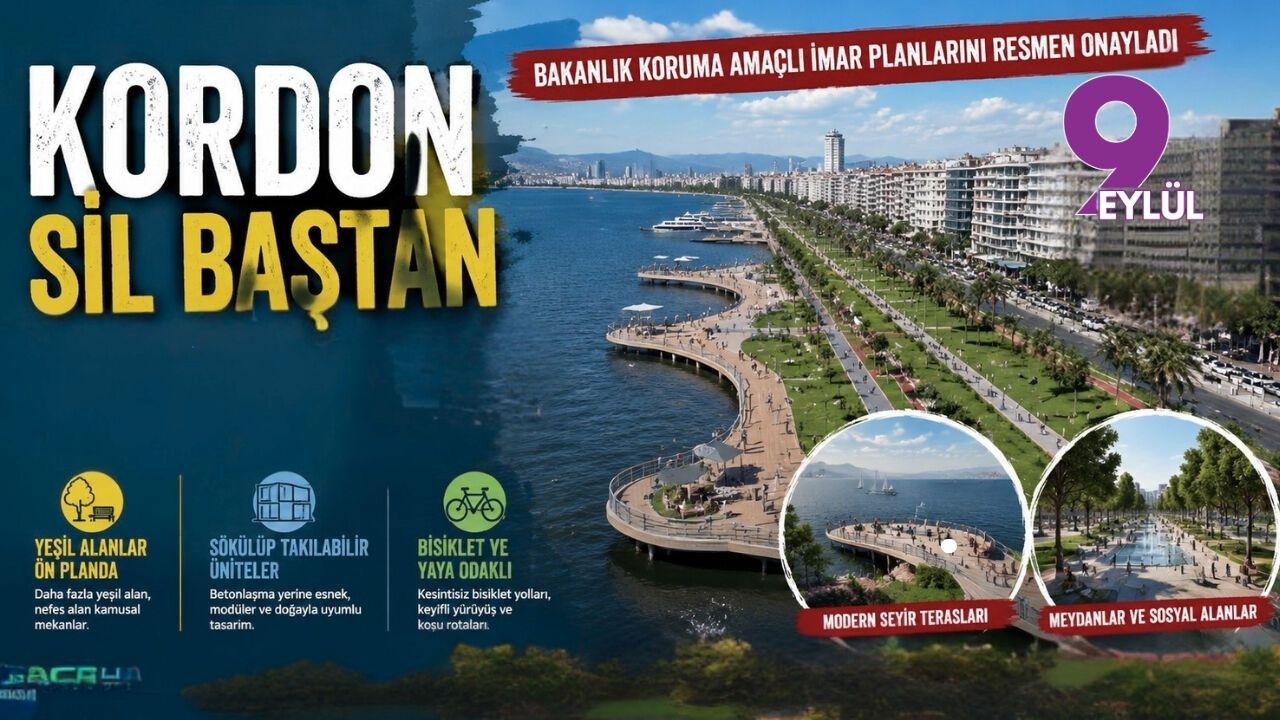 Kordon sil baştan: İzmirdeniz projesine bakanlık o