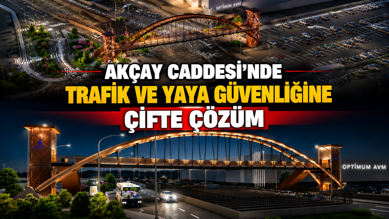 Akçay Caddesi'nde trafik ve yaya güvenliğine çifte çözüm