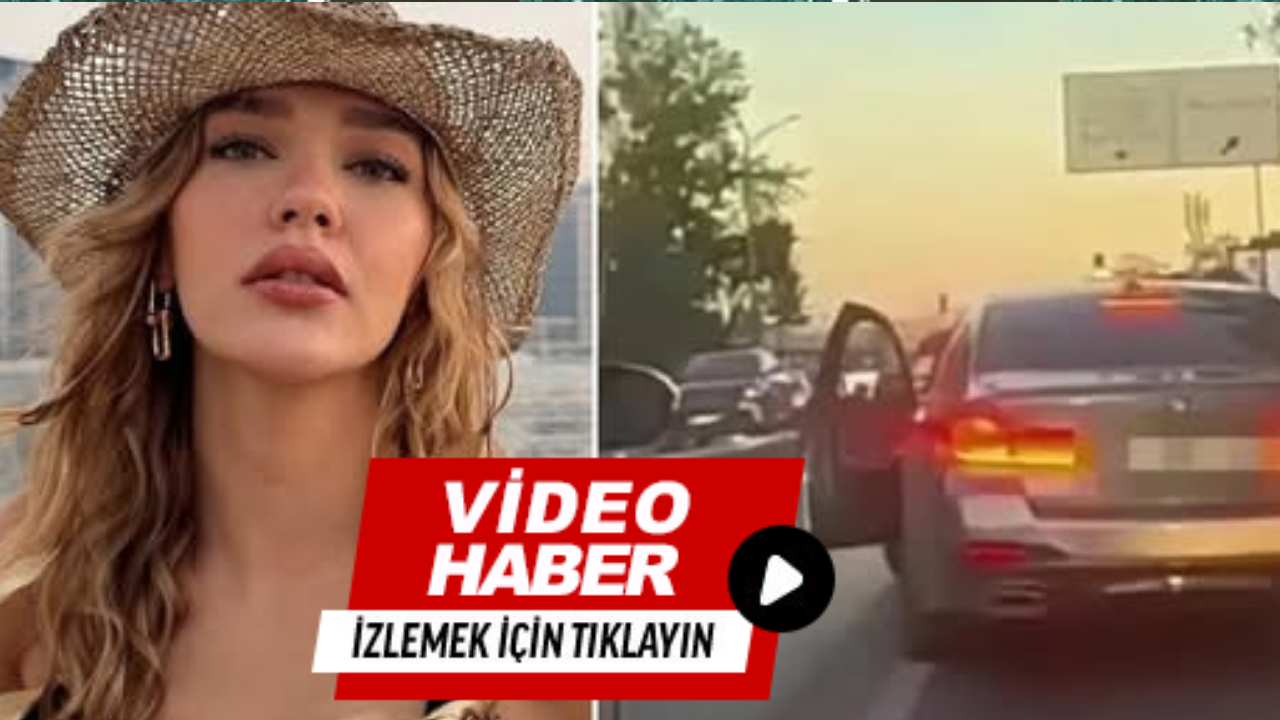Oyuncu Melisa Döngel’in bulunduğu araca silahlı tehdit