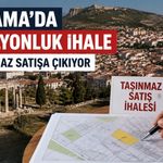 Bergama’da 90 milyon TL’lik taşınmaz ihalesi