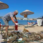 Bodrum’da deniz dibinden çıkan atıklar görenleri hayrete düşürdü