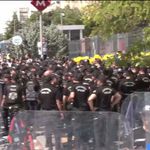 Madencilere bakanlık önünde gözaltına