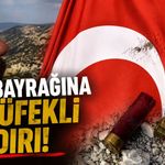 Türk bayrağına av tüfekli saldırı!