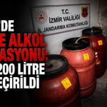 İzmir’de sahte alkol operasyonu: 2 bin 200 litre ele geçirildi