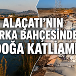 Alaçatı’nın arka bahçesinde doğa katliamı