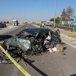 Aksaray’da otomobil direğe çarptı: 2 ölü, 2 ağır yaralı