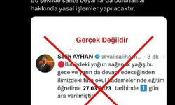 Sahte vali hesabı açıp, okullar tatil paylaşımı yaptılar
