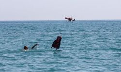 Antalya sahilinde drone cankurtaran