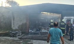 Bodrum'daki depoda çıkan yangın söndürüldü