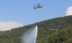 Yangın söndürme helikopteri 'NEFES' 70'den fazla sorti yaptı
