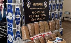 Bursa'da, 80 kilo kaçak tütün ele geçirildi, 1 gözaltı