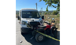 Minibüs ile çarpışan ATV'nin sürücüsü hayatını kaybetti