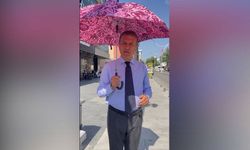 Zamlara şemsiyeli protesto