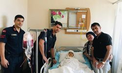 Aydın'da jandarma, şehit annesi için kan bağışında bulundu