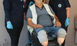 Alaşehir'de iki bacağı protezli hastaya 'evde bakım' hizmeti