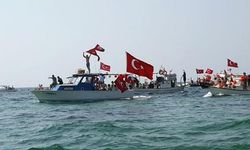 Amatör balıkçılardan 100 tekneyle bayram turu