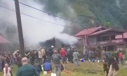 Ayder Yaylası'nda ev yangını paniğe neden oldu